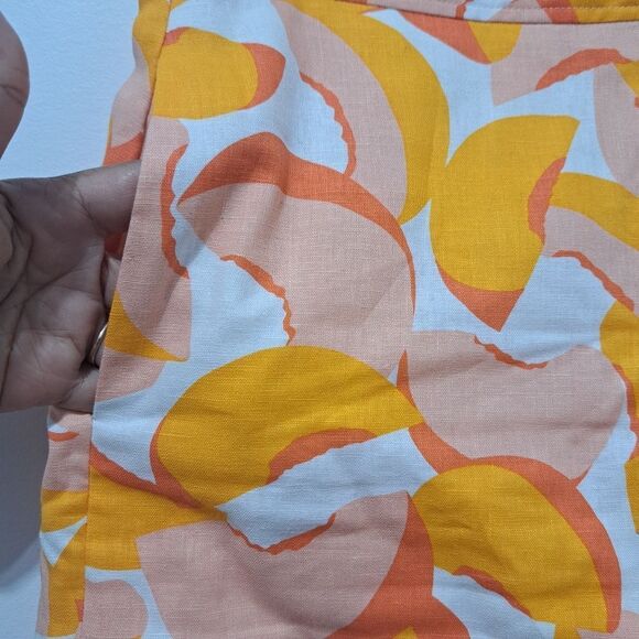 Kate Spade New York Linen Blend Boho Plain Weave Wide Leg Size 4 Multi- Color - Picture 13 of 16